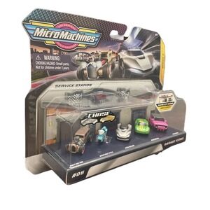 Micro Machines Series 2 Service Station Garage Icons 6 Micro City Scene Included